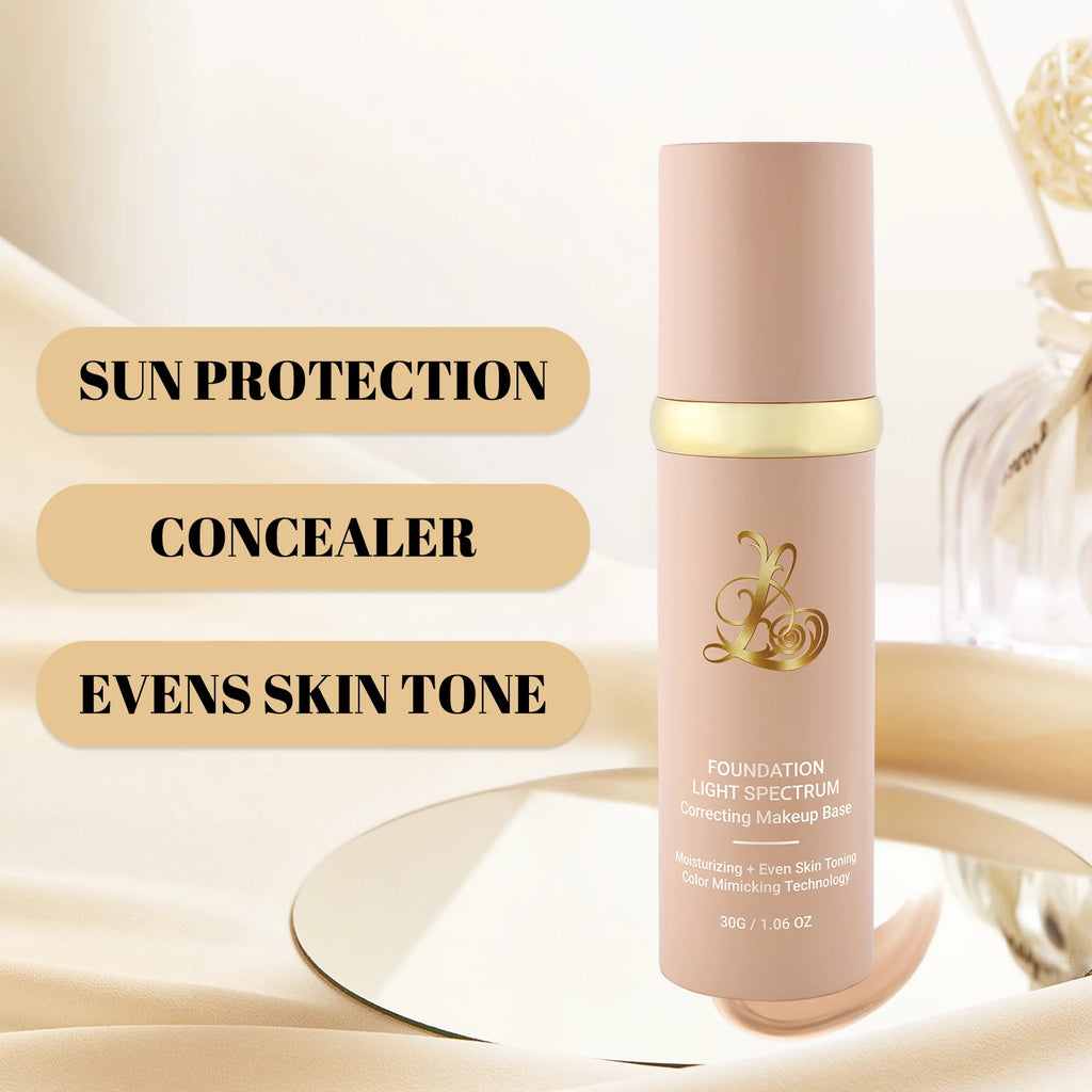 3-in-1 Smart Foundation 30g - Sunscreen, Concealer & Color Match, Light Spectrum Tech for Even Tone & UV Protection. - AliExpress 66