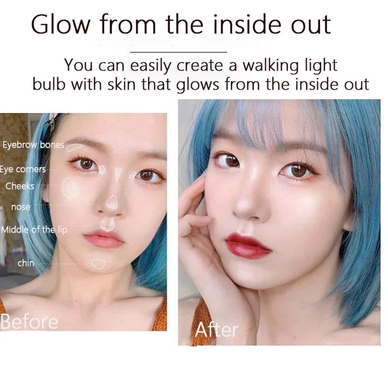 Waterproof Oil-Control Long-Lasting Face Powder with Puff - Makeup Setting Powder for Facial Foundation Cosmetics - AliExpress 66