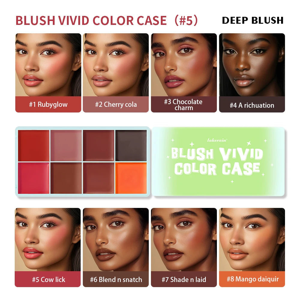 8Colors Cream Highlighter/Brow/Blush Palett Face Brighten Highlighter Blush&Contouring Shimmer Waterproof Makeup Tool Cosmetics - AliExpress 66