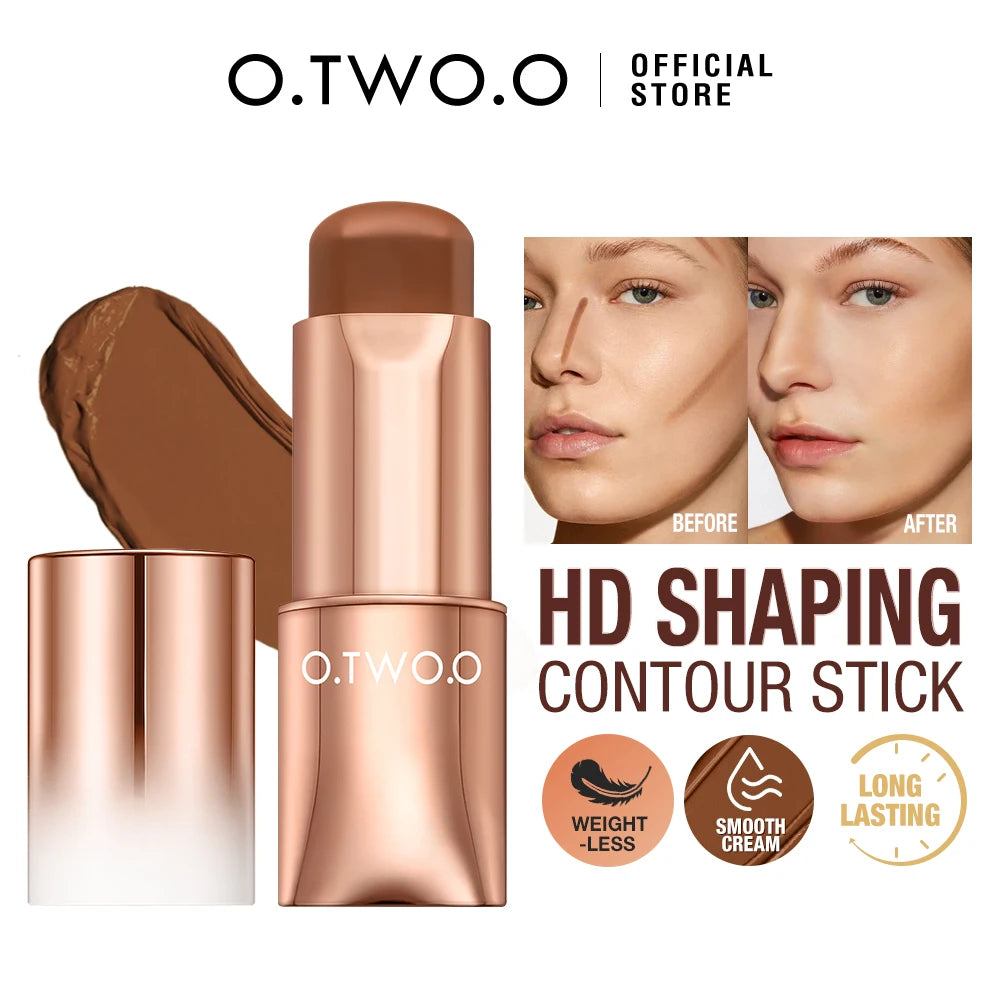 O.TWO.O Contour Stick Cream Long-wear Lightweight Brighten Stick Easy to Sculpt Face Concealer Bronzer Contouring Makeup Pen - AliExpress 66