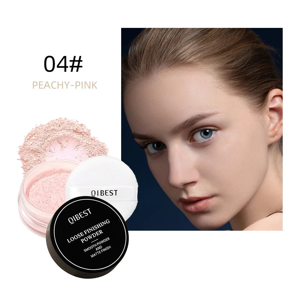 QIBEST Professional Matte Loose Powder Face Setting Powder Waterproof Oil Control Full Coverage Makeup Translucent Styling Fixer - AliExpress 66