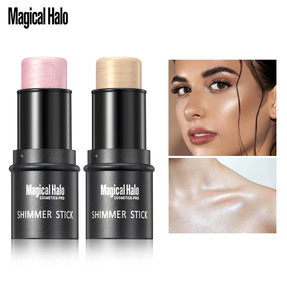 2 COLORS Highlighter Makeup Glitter Contouring Bronzer For Face Shimmer Powder Creamy Texture Illuminator Stick Women Cosmetics - AliExpress 66