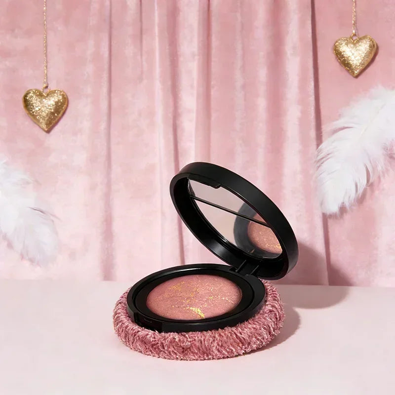 Korean Single Color Shimmer Pearl Blush Powder Natural Face Sculpting Valentine's Day Gift Set Makeup Baking Glow for Women - AliExpress 66