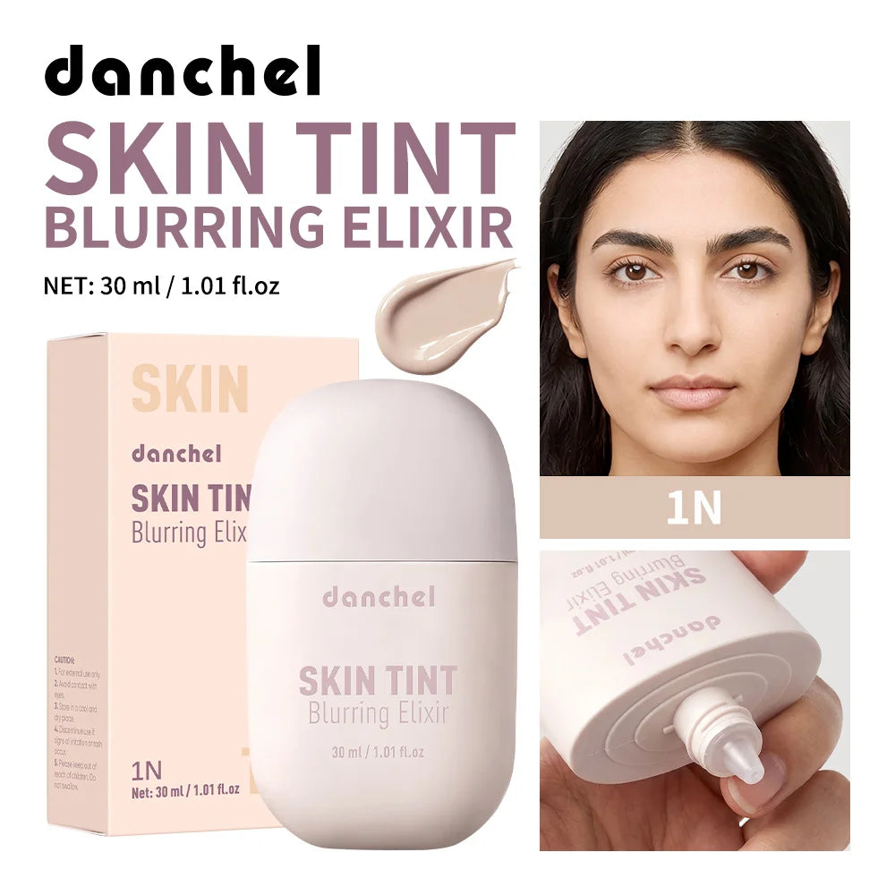 Skin Tint Blurring Elixir Hide Pores Fine Lines Even Skin Tone 12h Long-lasting Natural Finish Lightweight Breathable Skin Tint