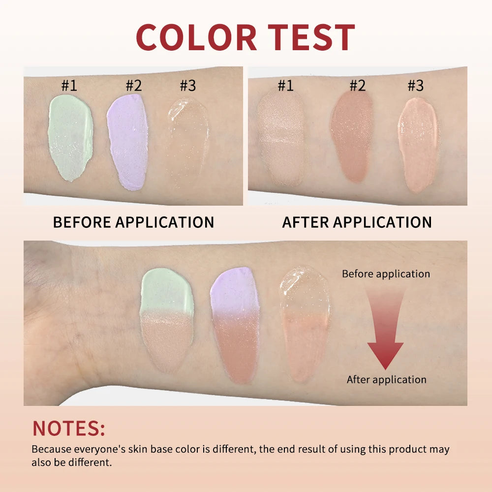Lightweight Color Correcting CC Cream Primer Even SkinTone Moisturizing Base Makeup Natural Daily Facial Foundation Makeup Prime - AliExpress 66