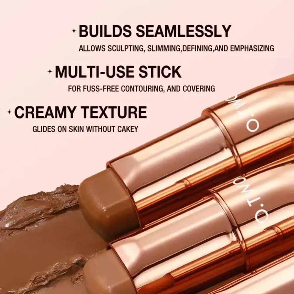 4 Colors Contour Stick Cream Long Lasting Lightweight Stick Face Concealer Bronzer Contouring Makeup Pen Easy to Sculpt