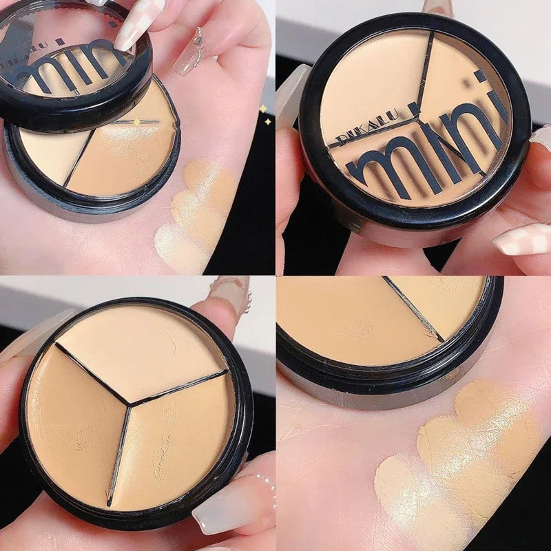 3 Colors Concealer Cream, Full Coverage Dark Circles Acne Scars Spots Tear Trough Concealer, Hydrating Brightening Face Makeup - AliExpress 66