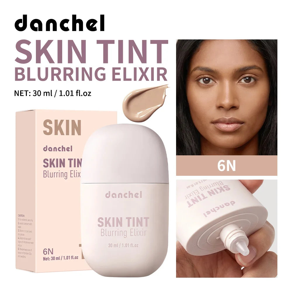 Skin Tint Blurring Elixir Hide Pores Fine Lines Even Skin Tone 12h Long-lasting Natural Finish Lightweight Breathable Skin Tint