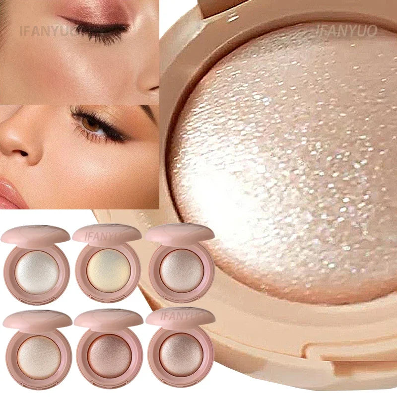 6 Colors 3D Face Brighten Highlighter Smooth Texture Face Contour Pearlescent Shimmer Highlighter Palette Concealer Makeup Tool - AliExpress 66