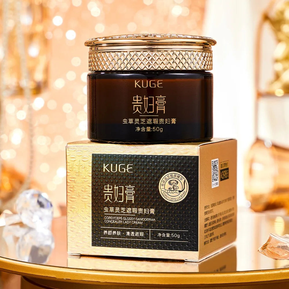 Cordyceps Concealer Glossy Ganoderma Fade Fine Lines Pore Invisible Cream Moisturizing Clear Lady Face Cream Women Face Skin - AliExpress 66