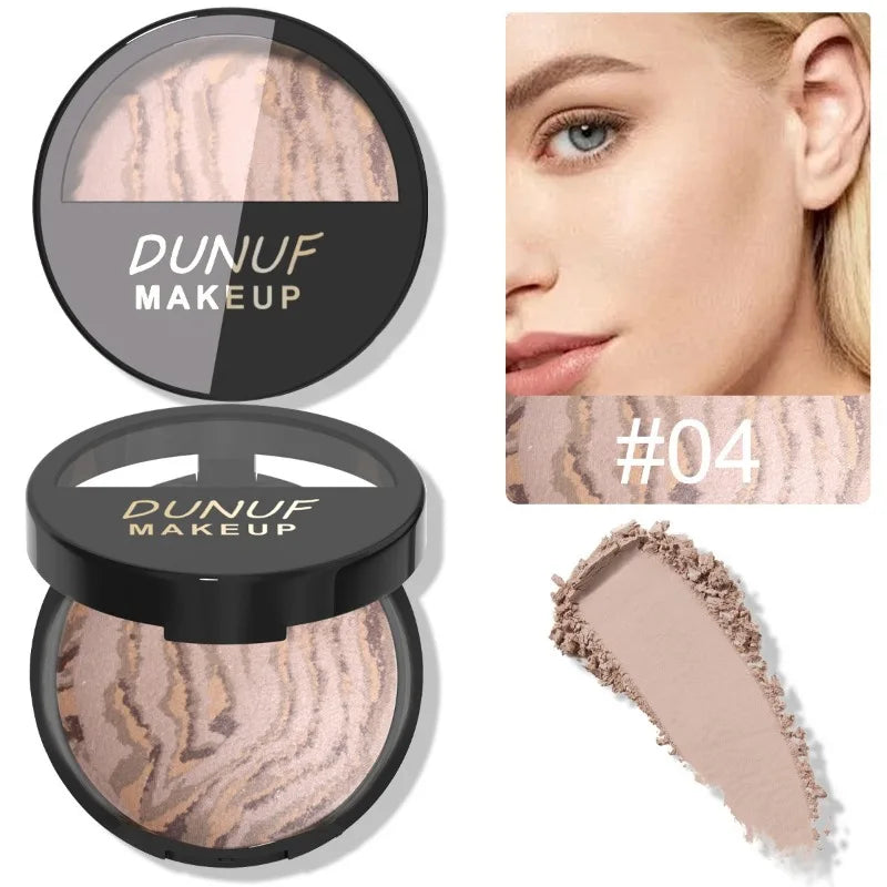 6 Colors Blush Palette Waterproof Lightweight Breathable Long Lasting Smooth Baked Powder Blusher Correcting Foundation