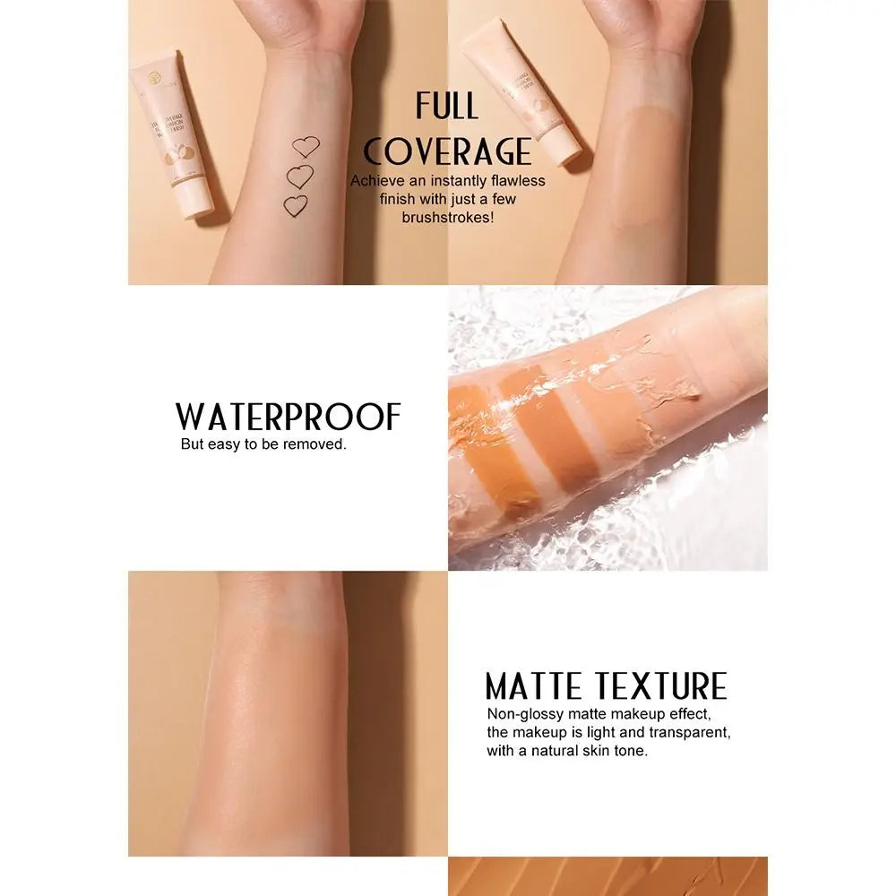 30ml Professional Matte Liquid Foundation Waterproof Long Lasting Face Concealer Full Coverage Foundation Cream Women Makeup - AliExpress 66