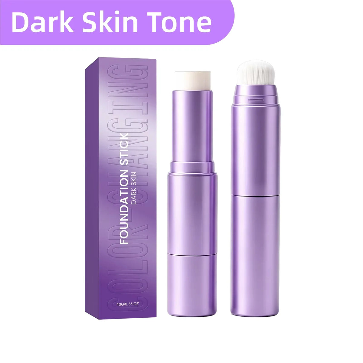 2-In-1dual Head Color Changing Foundation Stick Full Coverage Hydrating Lightweight Concealer Cream Stick For All Skin Types