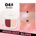 2 In 1 Dream Blush Highlighter Palette Natural Glow Face Contour Long Lasting Luminous Finish Healthy Radiance Duo - AliExpress 66