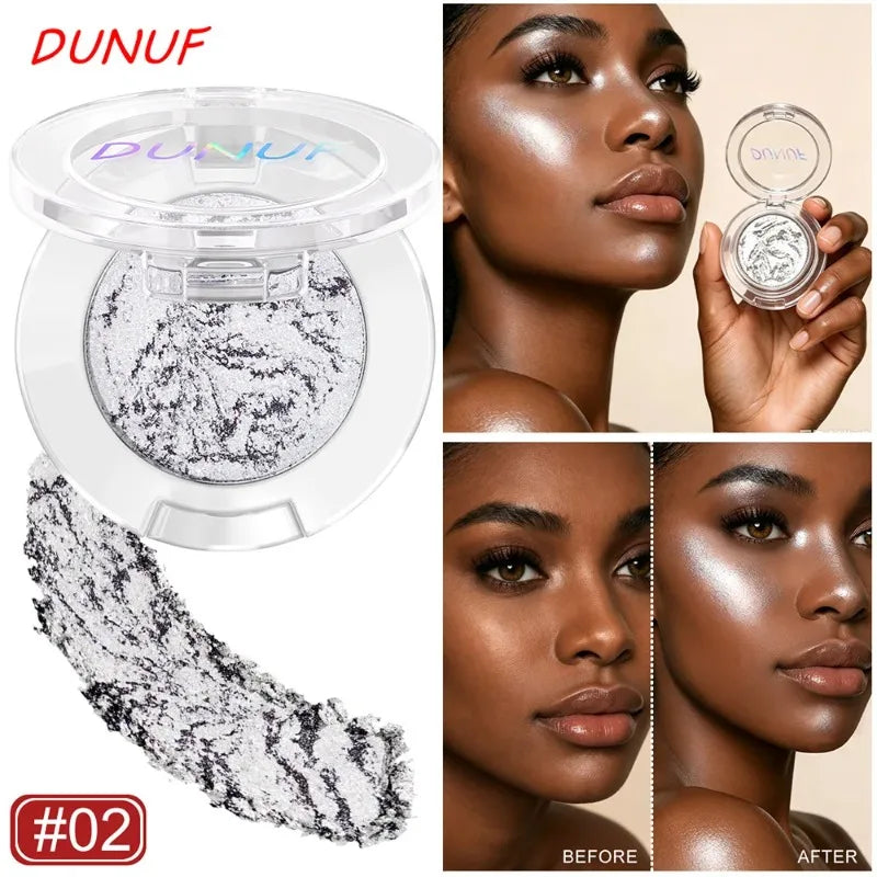 Fine Shimmer Highlighter Powder Brighten Contour Makeup Flash Pearl Marble Baked Powder Lasting Eyeshadow Blush Palette for Gift - AliExpress 66