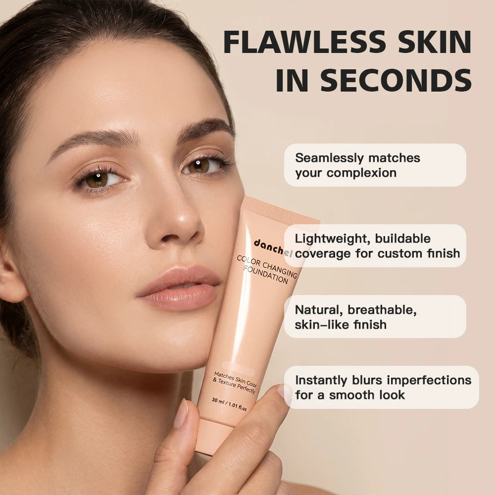 Color Changing Liquid Foundation Deep Hydration Brighten Even Skin Tone Natural Matte Finish Makeup Effect Concealer Foundation - AliExpress 66