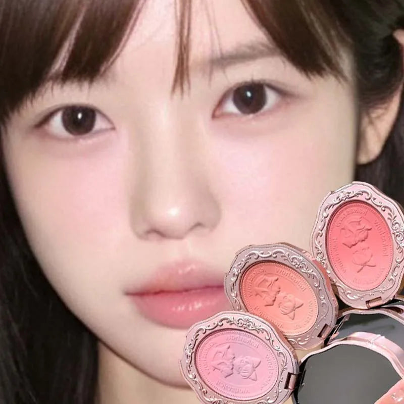 Kakashow Emboss Gradient Brightens Blusher Powder Cosmetics Silky Long Lasting Easy To Color Korean Style Blush Palette Makeup - AliExpress 66