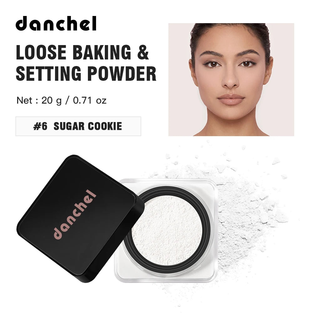 Loose Baking & Setting Powder Oil Control Sweat-proof 18h Long-lasting Wear Blurred Flaws Brighten Even Skin Tone Setting Powder