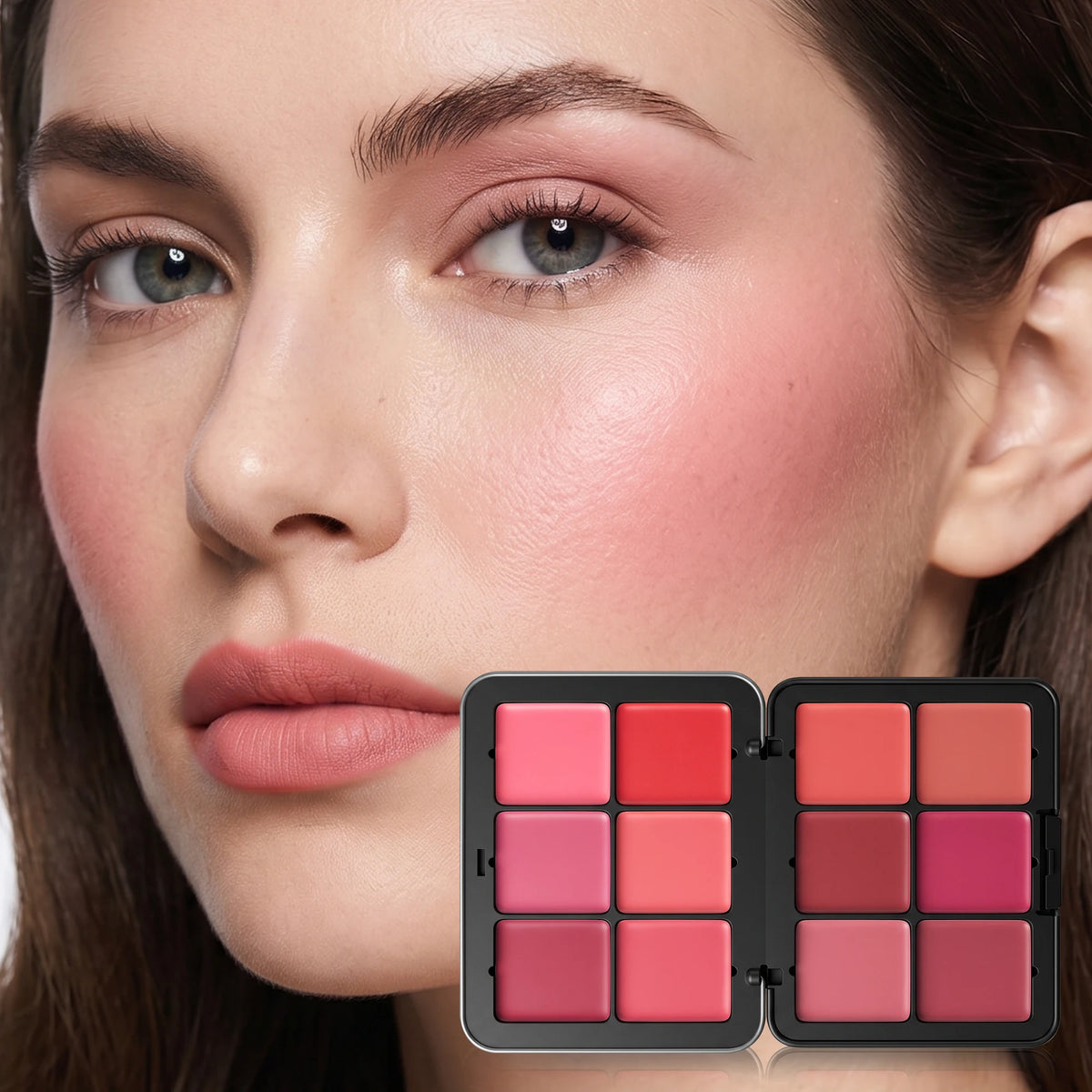 12 Colors Matte Blush Palette in Metal Tin, Multiuse Concealer, Highlighter, Contour Face Makeup for Daily and Party Looks - AliExpress 66