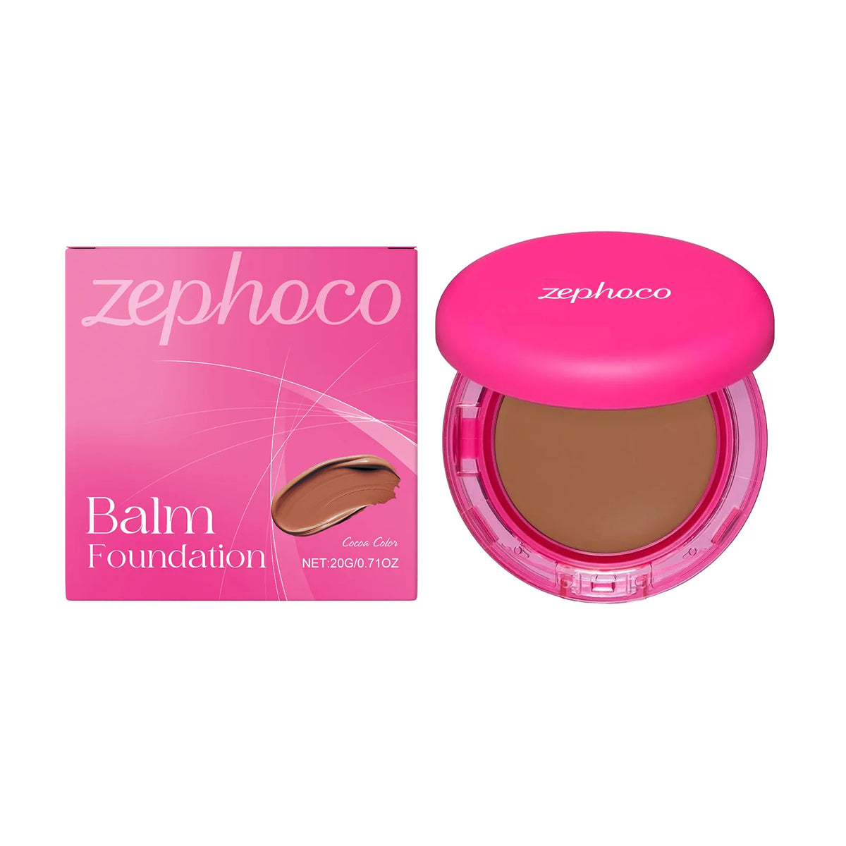 Zephoco Balm Foundation 4 Color Long Lasting Oil Control Age-Defying Matte BB Cream Foundation High Coverage Makeup Products 20g - AliExpress 66