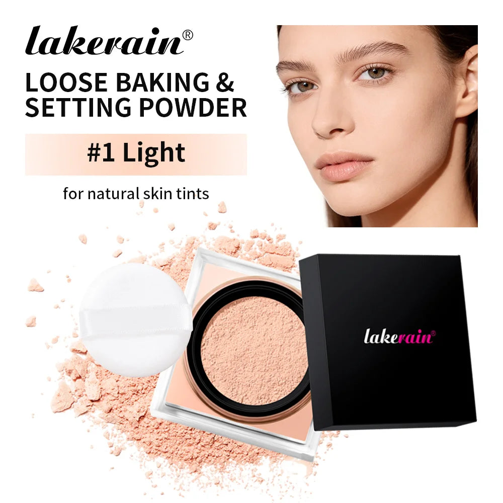 Loose Baking&Setting Powder and Puff Long Lasting Waterproof Oil Control Matte Setting Powder Natural Brightening Face Cosmetics - AliExpress 66