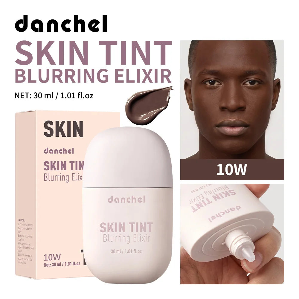Skin Tint Blurring Elixir Hide Pores Fine Lines Even Skin Tone 12h Long-lasting Natural Finish Lightweight Breathable Skin Tint