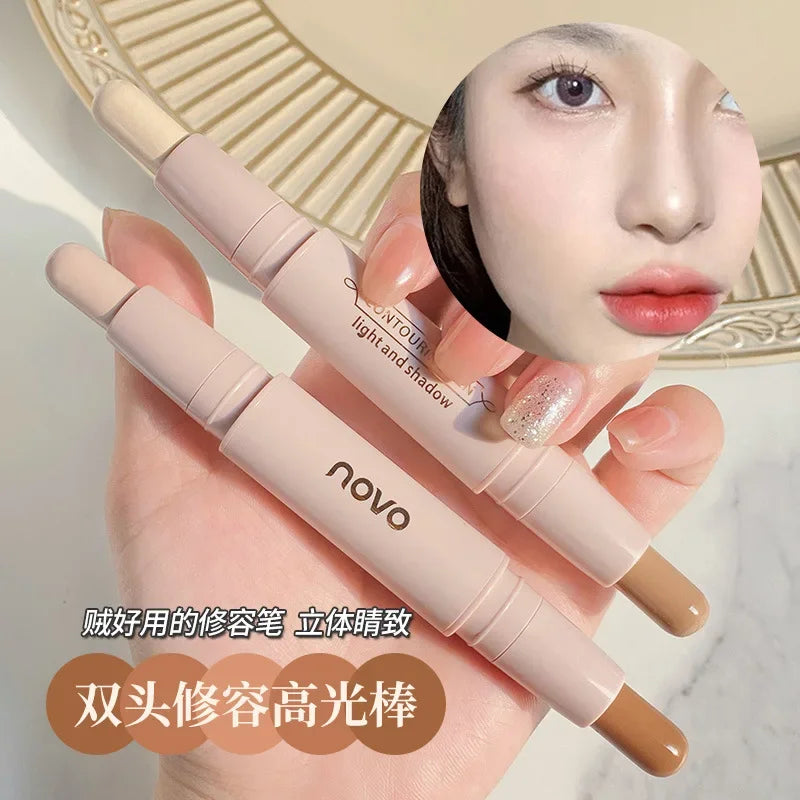 NOVO Double-Headed Highlighter Stick, Natural Color