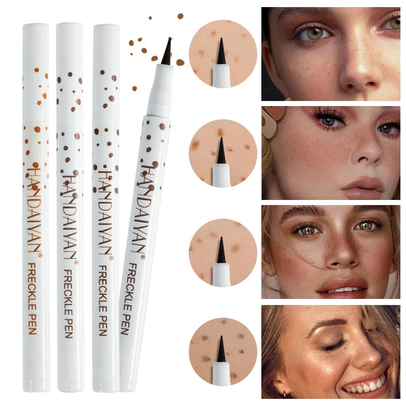 1PC Natural Freckle Pen Fast Drying Waterproof Lifelike Fake Freckles Pen Lasting Non-fading Dot Spot Pen Woman Makeup Cosmetics