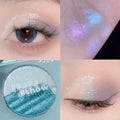 High Gloss Chameleon Highlight Palette Aurora Purple Fine Glitter Eyeshaow Shiny Face Body Brightening Shimmer Contour EyeMakeup