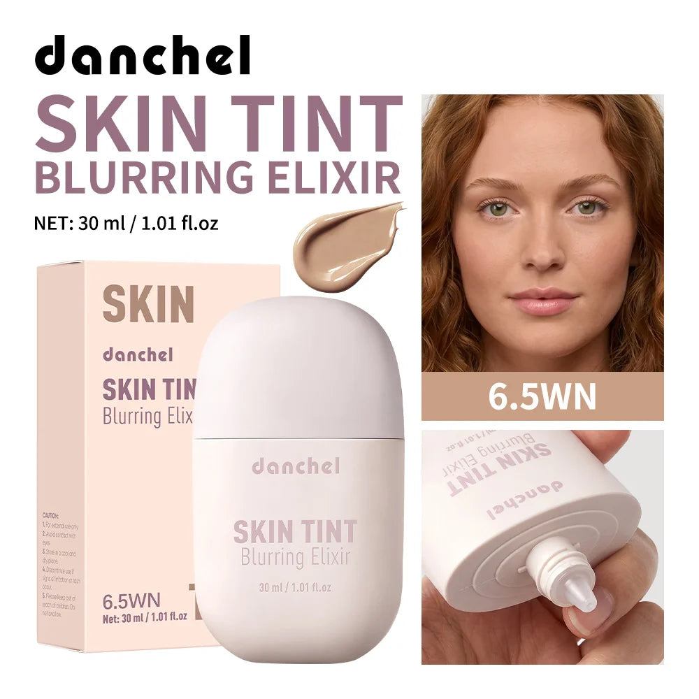 Skin Tint Blurring Elixir Hide Pores Fine Lines Even Skin Tone 12h Long-lasting Natural Finish Lightweight Breathable Skin Tint