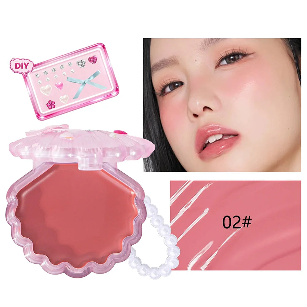 2 in 1 Lip Cheek Highlighter Cream 4 Colors Waterproof Long Lasting Buildable Shimmer Pigment Tint Face Makeup