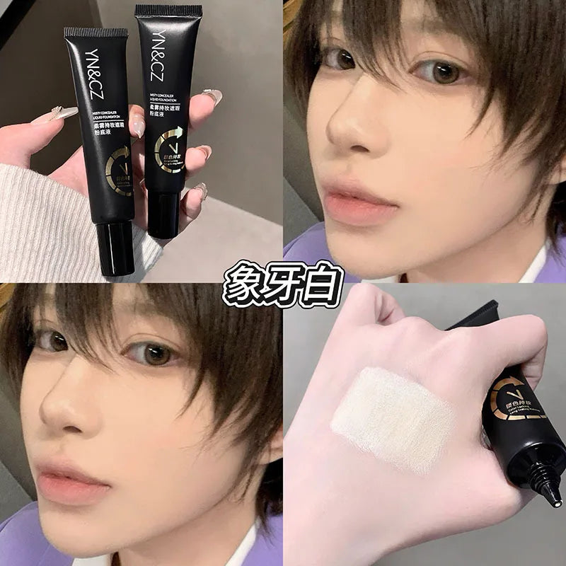 White Liquid Foundation for Halloween Goth Makeup Waterproof Full Coverage White Foundation Cosplay High Concealer Face Paint - AliExpress 66
