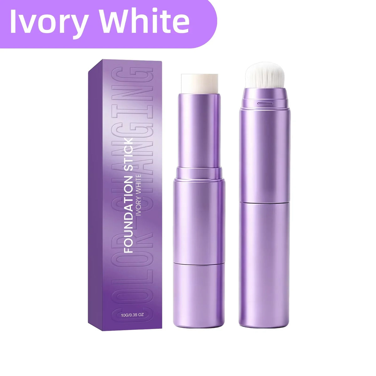 2-In-1dual Head Color Changing Foundation Stick Full Coverage Hydrating Lightweight Concealer Cream Stick For All Skin Types