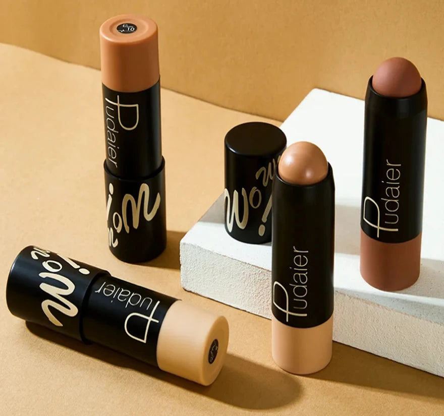 Full Coverage Lightweight Foundation Stick Contour Face Makeup Lasting Nude Foundation Base Hide Blemish Bronzer - AliExpress 66