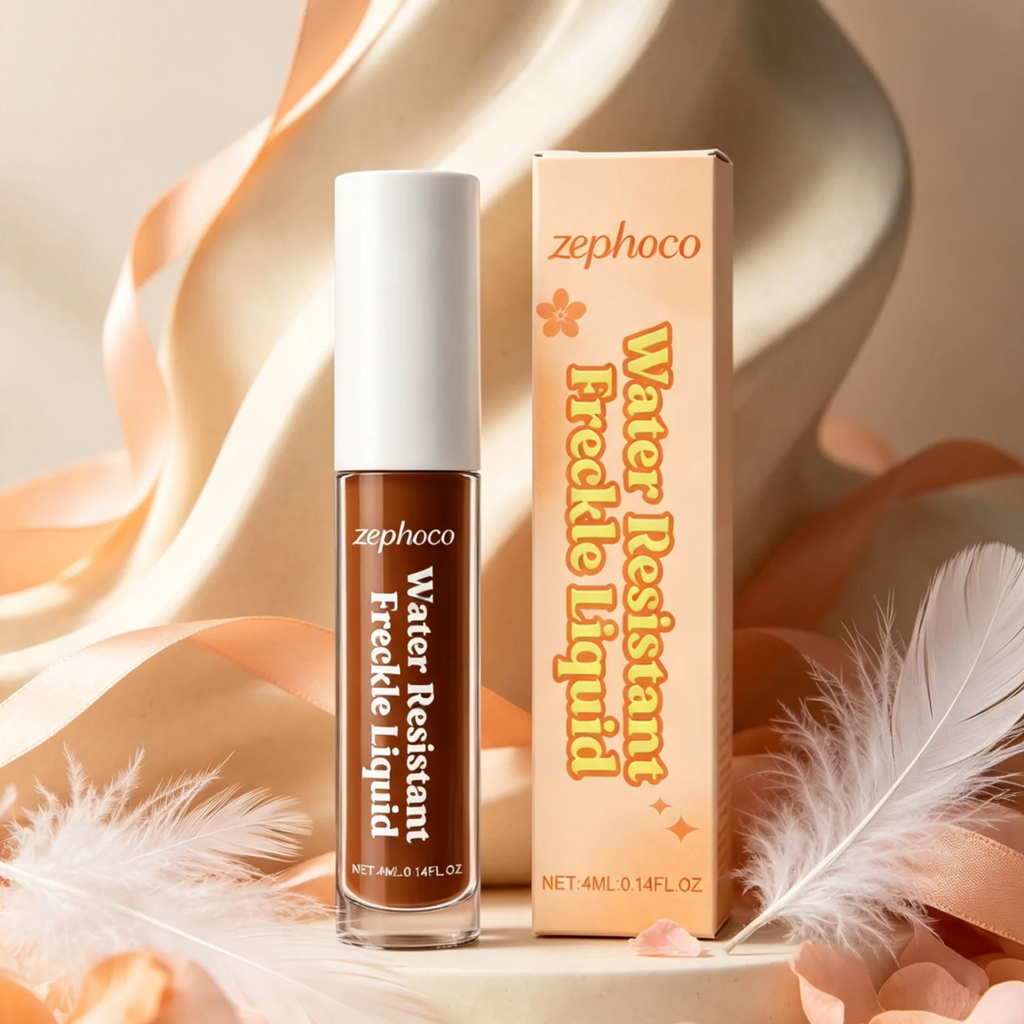 Zephoco Freckle Liquid Waterproof Long Lasting Makeup Fine Tip Fast Color Development Quick Drying Natural Looking Freckle Pen