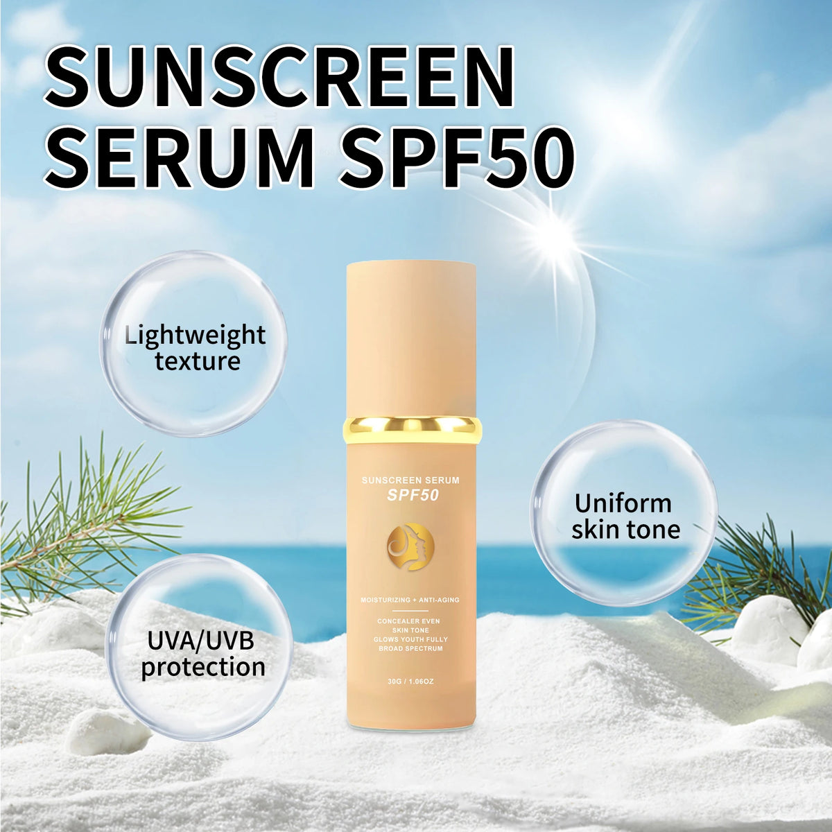 Sunscreen Foundation SPF50 PA+++ Full Coverage Long Lasting Waterproof Sweatproof Natural Matte Shine Control Poreless Outdoor - AliExpress 66