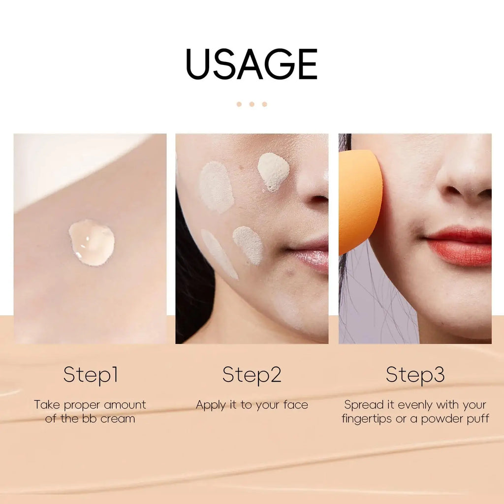Natural Finish Foundation Cream 30ml Lightweight BB Cover Dark Circles Pores Oil Free Long Lasting Makeup Base - AliExpress 66