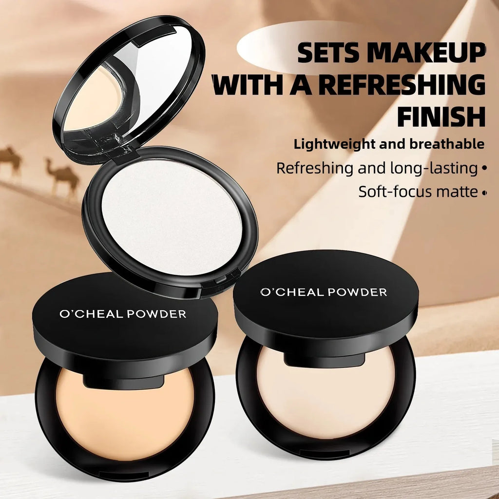 OCHEAL Concealer Contour Powder Oil Control Hydrating Setting Foundation Waterproof Sweatproof Sheer MatteCompact for Women Girl - AliExpress 66