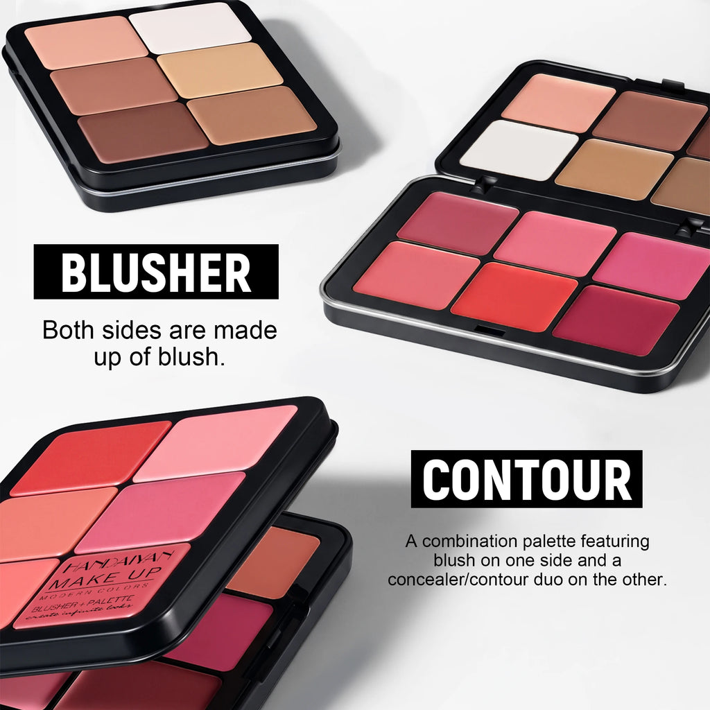 12 Colors Matte Blush Palette in Metal Tin, Multiuse Concealer, Highlighter, Contour Face Makeup for Daily and Party Looks - AliExpress 66