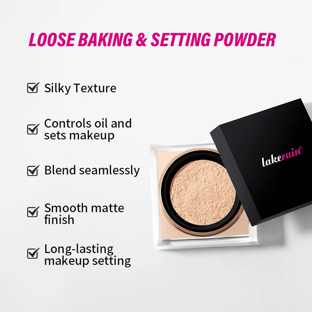 Matte Loose Baking and Setting Powder powder Oil Control Natural Face Matte Waterproof Brightening Loose Powder Makeup - AliExpress 66