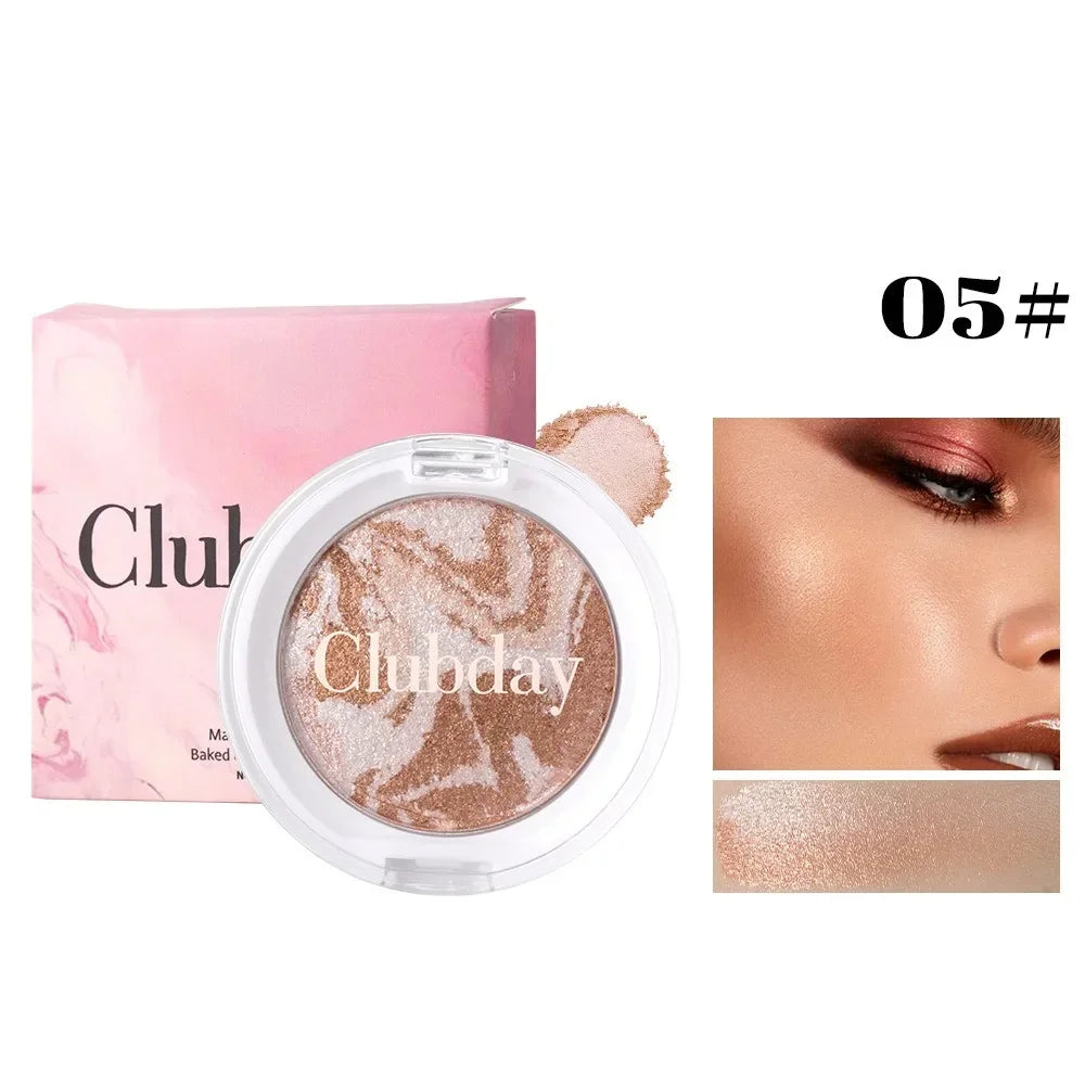 Pearly Blush Marble Pattern Face Baked Brighten Blush Highlight Long-lasting Natural Highgloss High Pigment Contour Face Makeup - AliExpress 66
