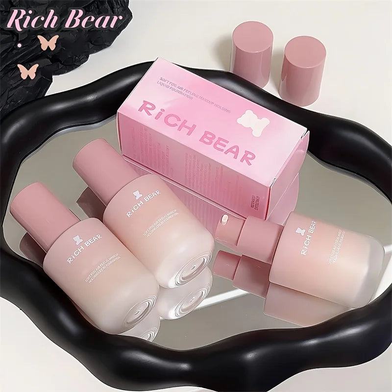 Richbear Airy Matte Foundation Hydrating Waterproof Sweatproof Oil Control Concealing Natural Luminous Holiday Gift - AliExpress 66