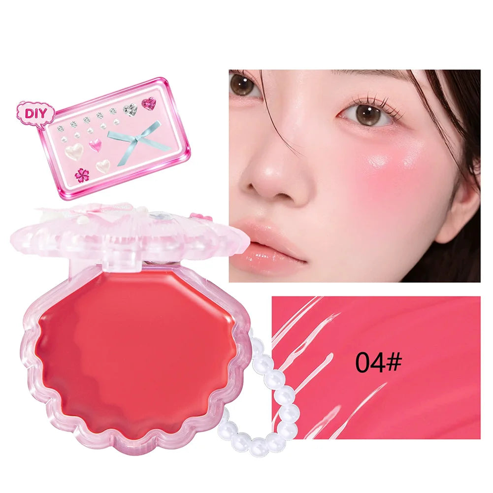 2 in 1 Lip Cheek Highlighter Cream 4 Colors Waterproof Long Lasting Buildable Shimmer Pigment Tint Face Makeup