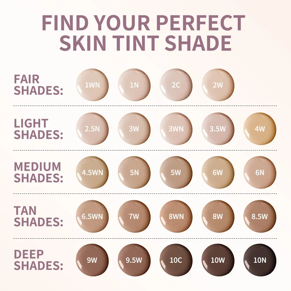 Skin Tint Blurring Elixir Hide Pores Fine Lines Even Skin Tone 12h Long-lasting Natural Finish Lightweight Breathable Skin Tint
