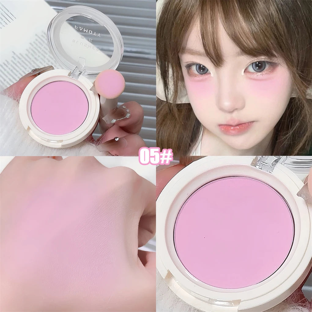 Monochrome Milk Peach Face Blush Pallete Mineral Pigment Cheek Blusher Powder Makeup Professional Contour Shadow Pink Blusher - AliExpress 66