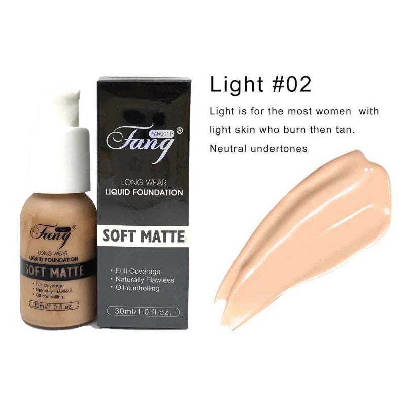 30ml Matte Liquid Foundation Oil Control Full Coverage