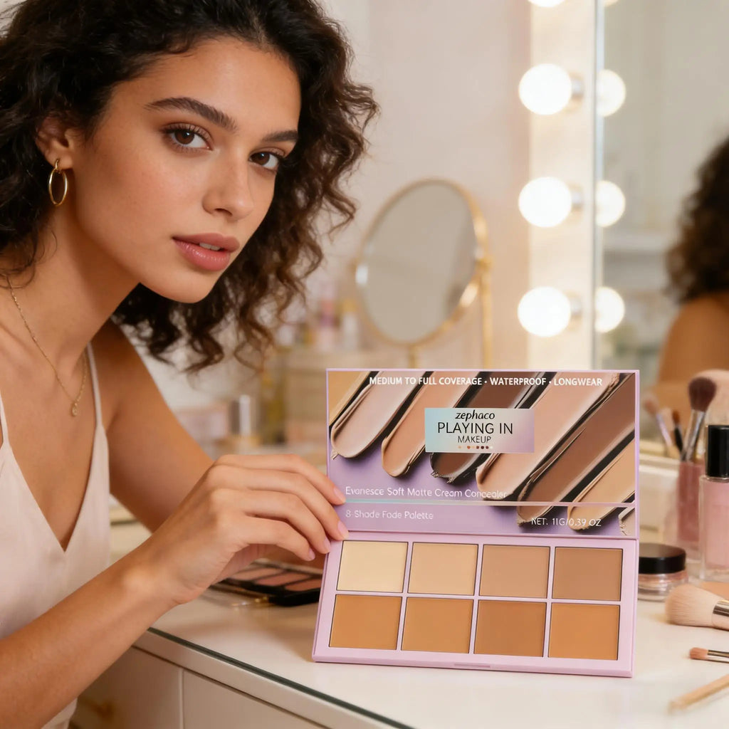 8-Color Concealer Palette Professional Coverage for Dark Circles Blemishes Acne Matte Brightening Long-Lasting Foundation Makeup - AliExpress 66
