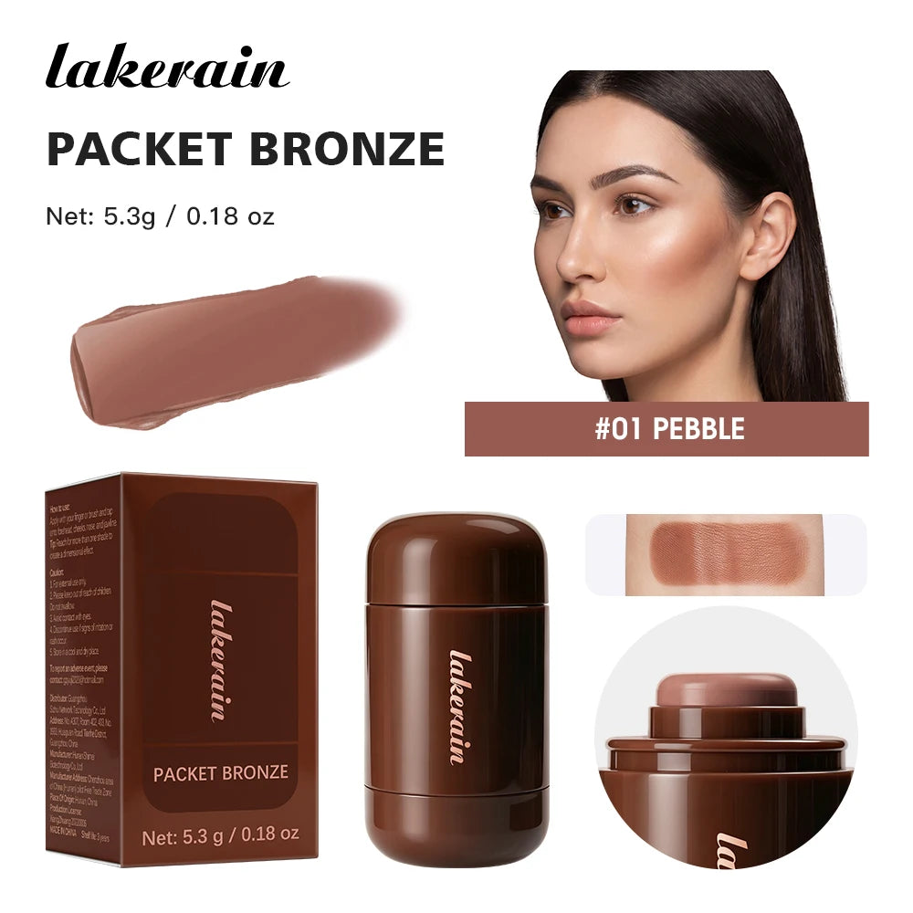 Lakerain Bronze Contour Stick Long-lasting Natural Makeup Finish Create Dimensional Effect Hydrates Smooths Skin Contour Stick - AliExpress 66