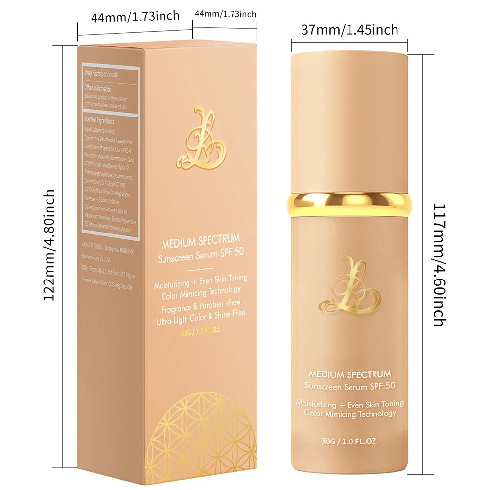 4 In 1 Ultra Blends Color Changing-Foundation Broad Spectrums SPF50 Sunscreen Concealer For Women Makeup Accessories 30g