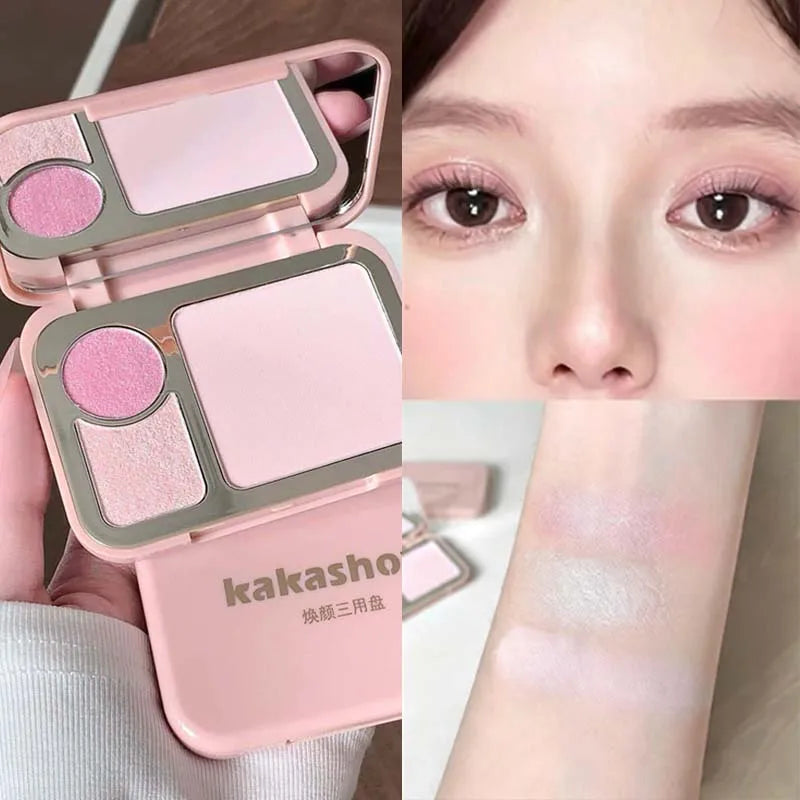 Smooth Mashed Potato Pearlescent Highlighters Makeup Highgloss Bronzers Long Lasting Waterproof Face Contour Brighten Cosmetics - AliExpress 66